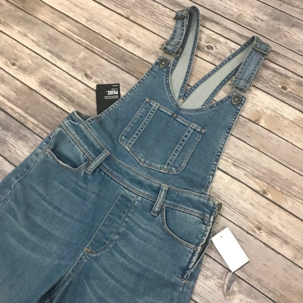 Paige Rialto High Rise Flare Denim Overalls
